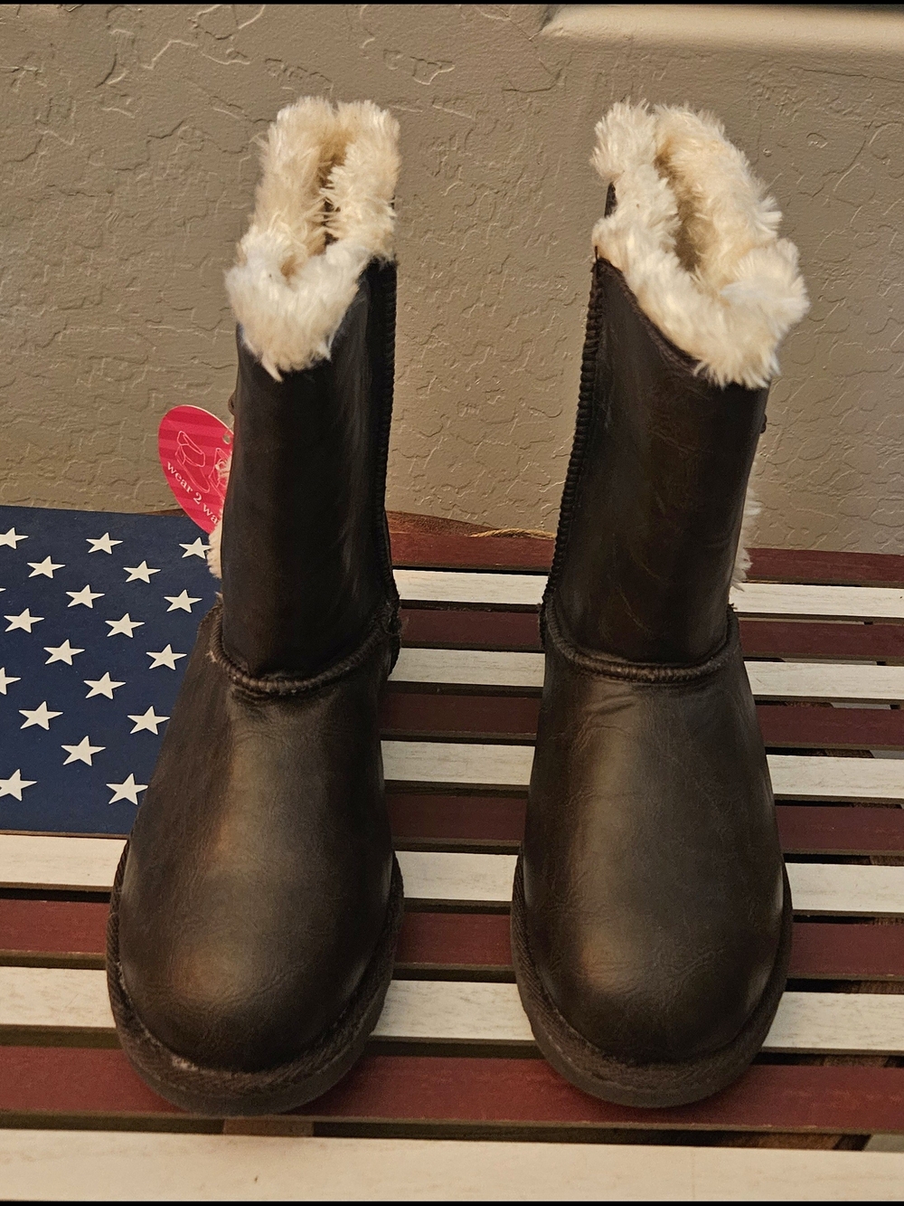 Kohl's Women's Soeveres Brown Faux-Fur Lined Boots